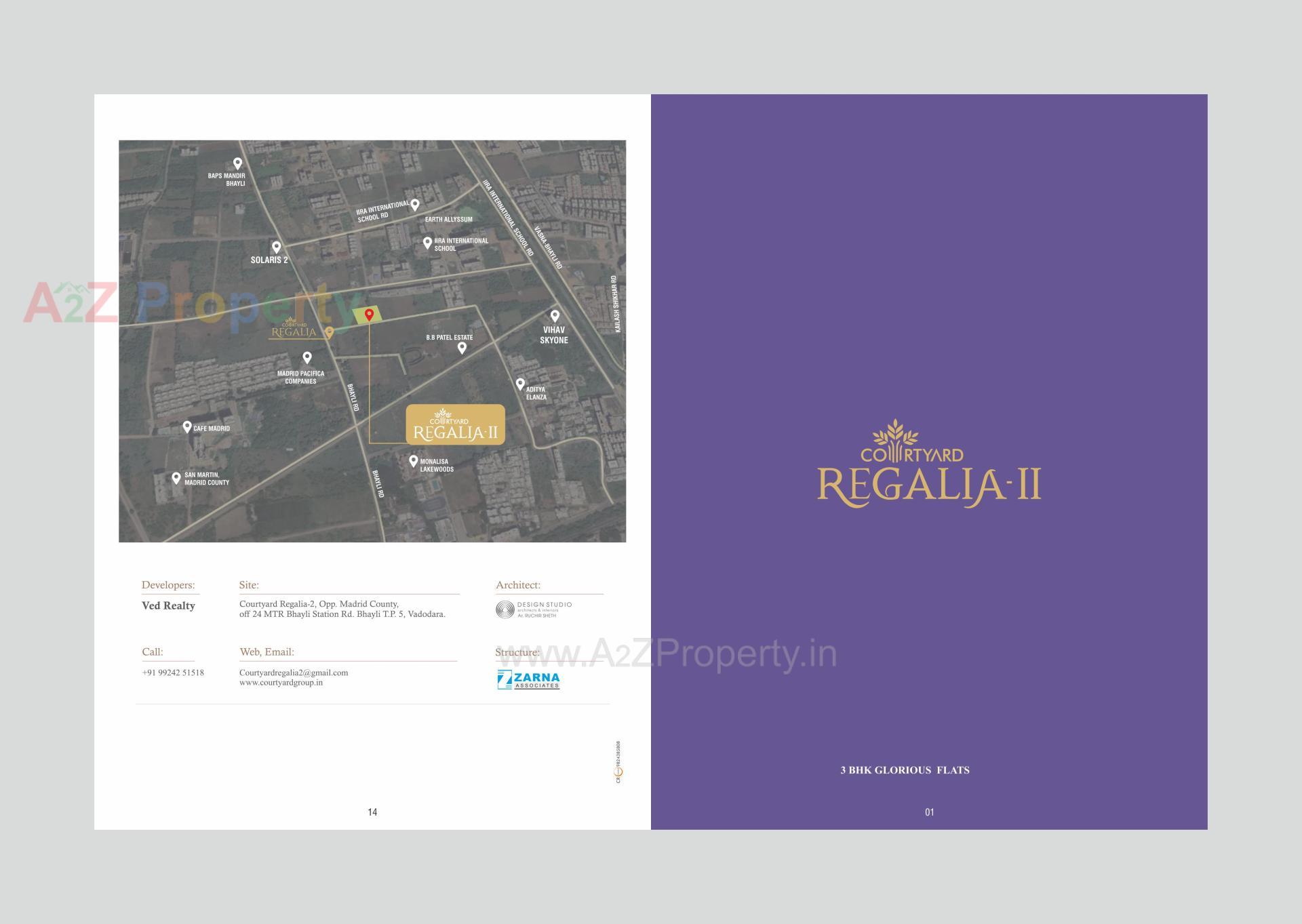  of real estate project Courtyard Regalia Ii located at Bhayli, Vadodara, Gujarat