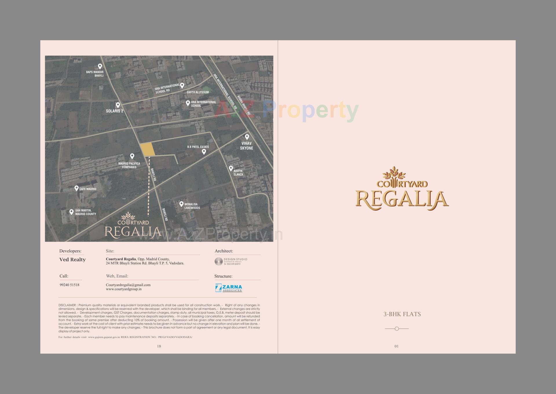  of real estate project Courtyard Regalia located at Bhayli, Vadodara, Gujarat