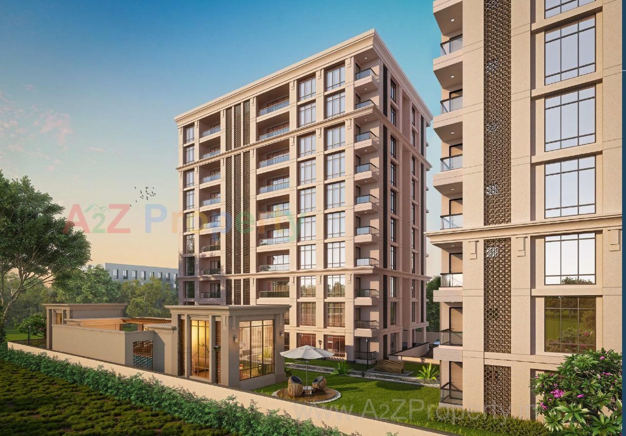 3D Elevation of real estate project Courtyard Towers located at Sevasi, Vadodara, Gujarat