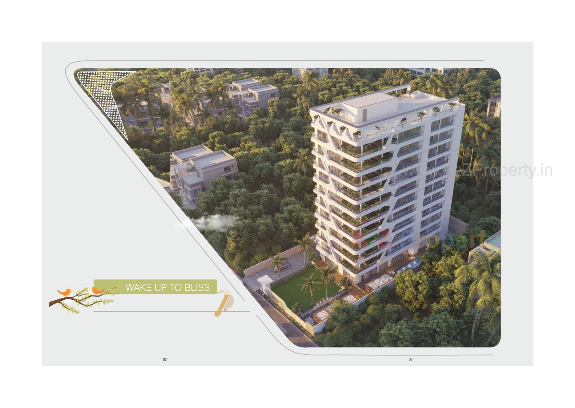 3D Elevation of real estate project Crest   X located at Bhayli, Vadodara, Gujarat