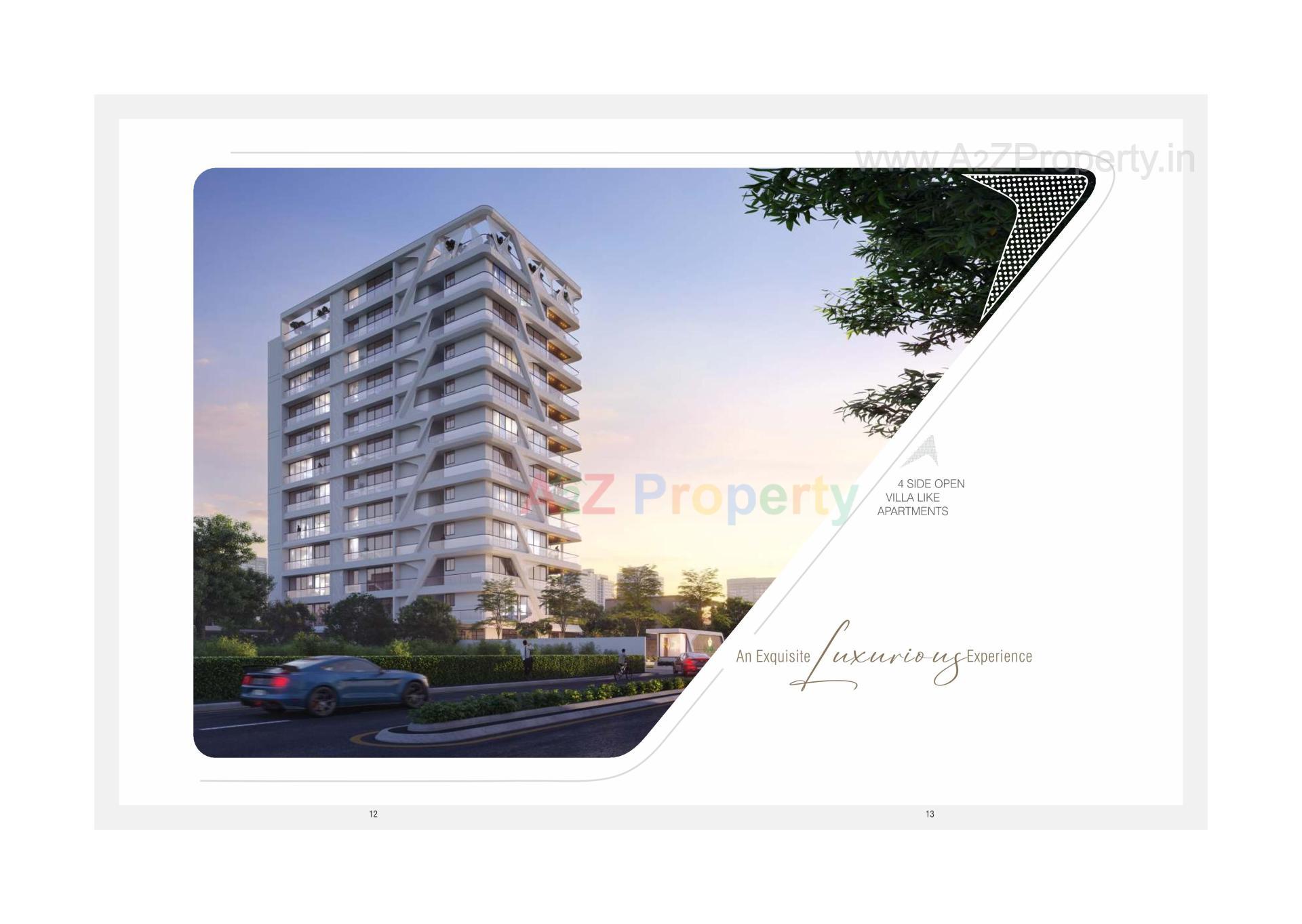 3D Elevation of real estate project Crest   X located at Bhayli, Vadodara, Gujarat