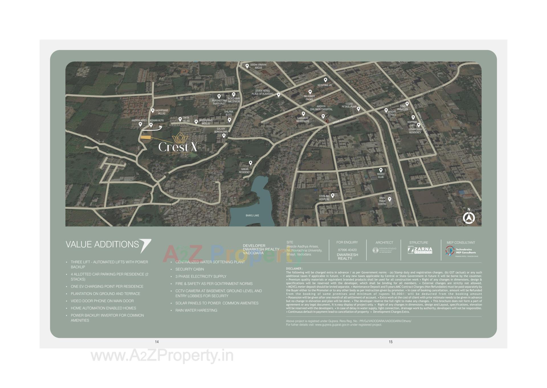  of real estate project Crest   X located at Bhayli, Vadodara, Gujarat