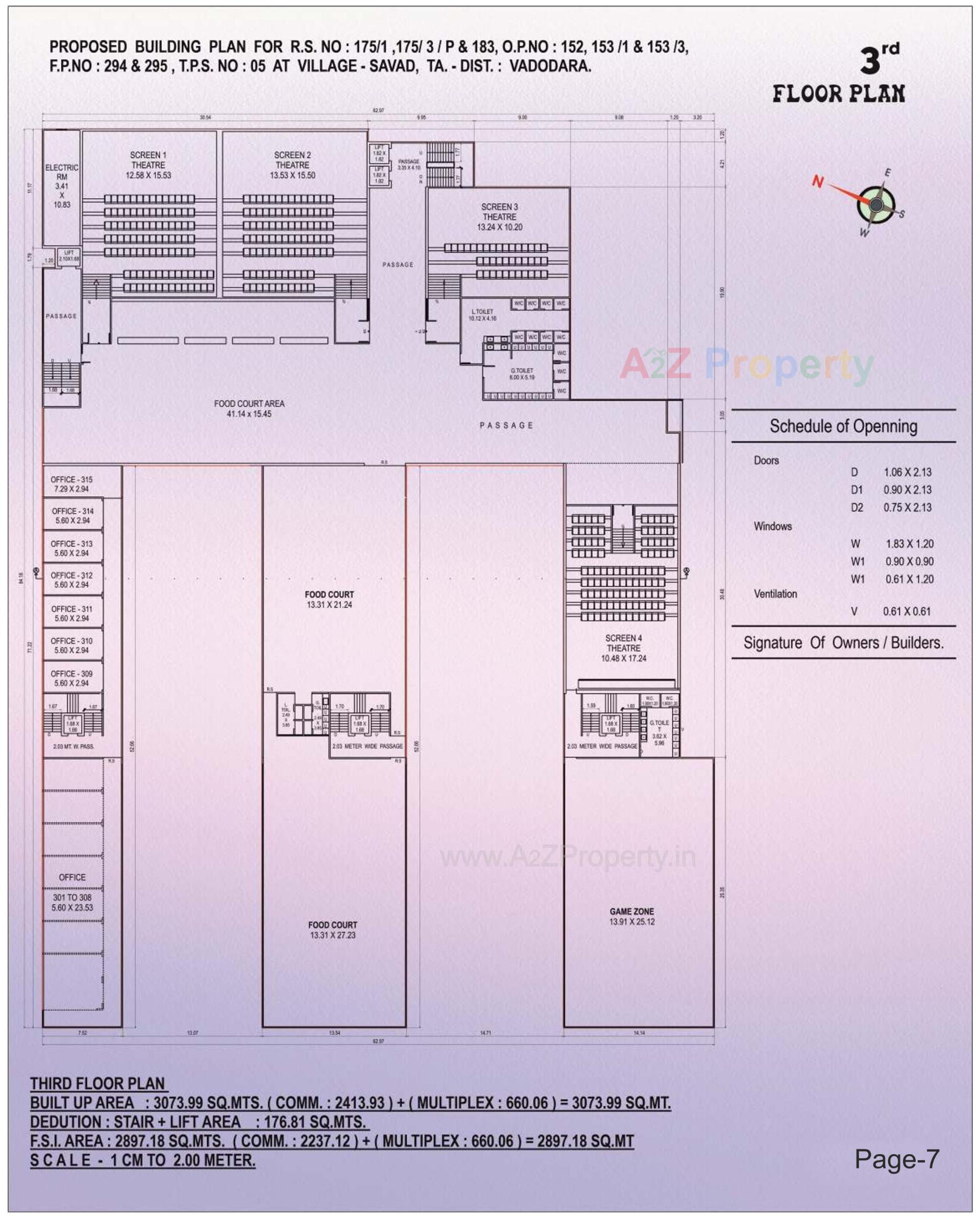 Layout of real estate project Crystal Pramukh  Hub located at Savad, Vadodara, Gujarat