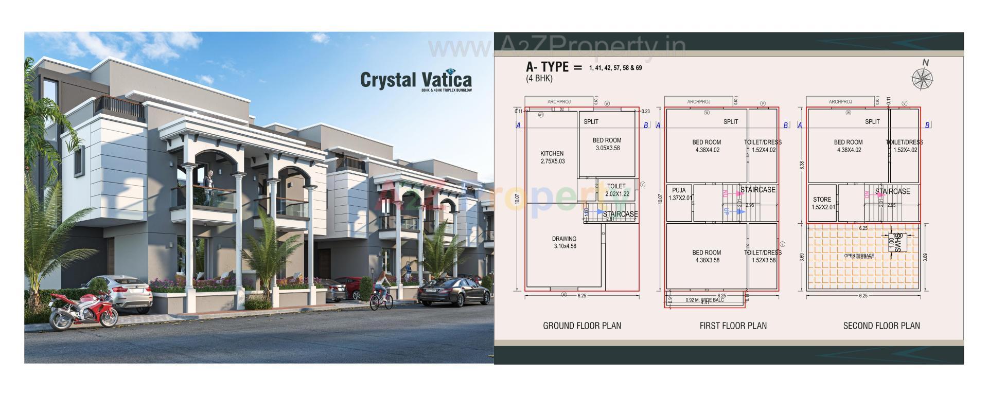  of real estate project Crystal Vatica located at Karjan, Vadodara, Gujarat