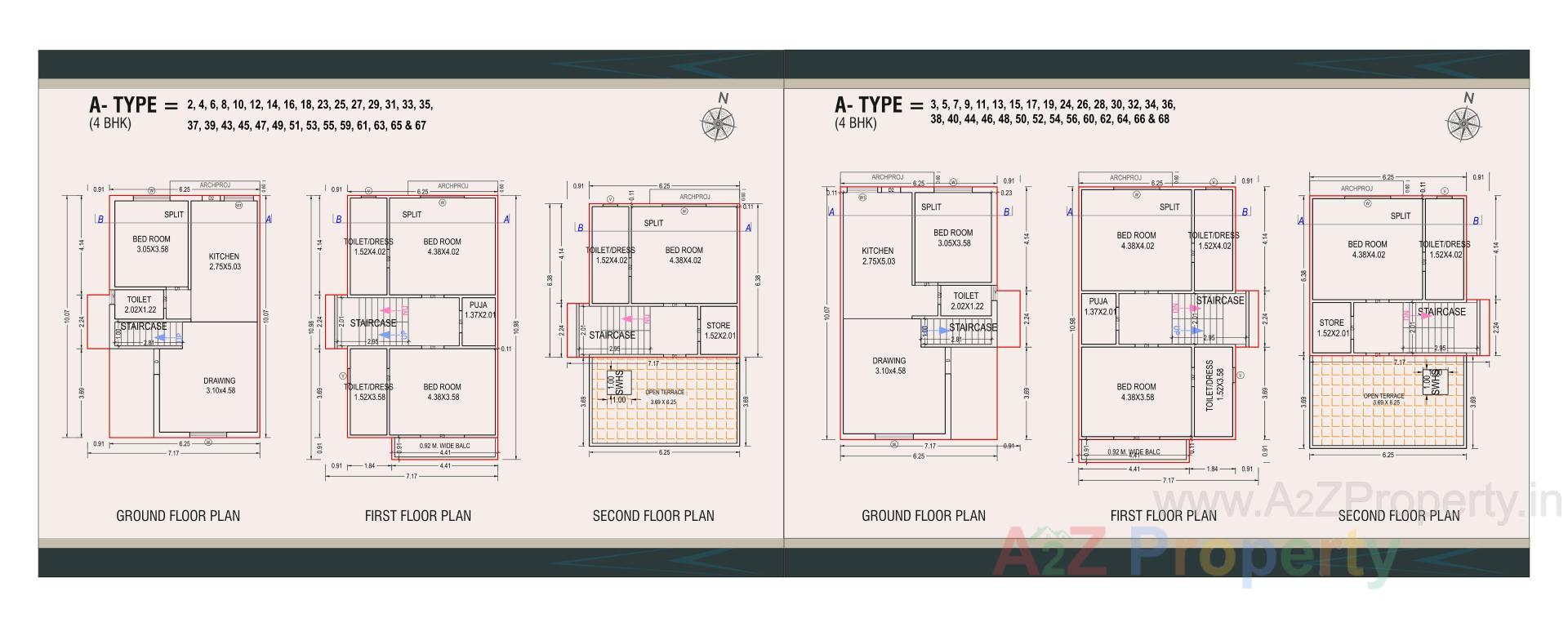 Layout of real estate project Crystal Vatica located at Karjan, Vadodara, Gujarat
