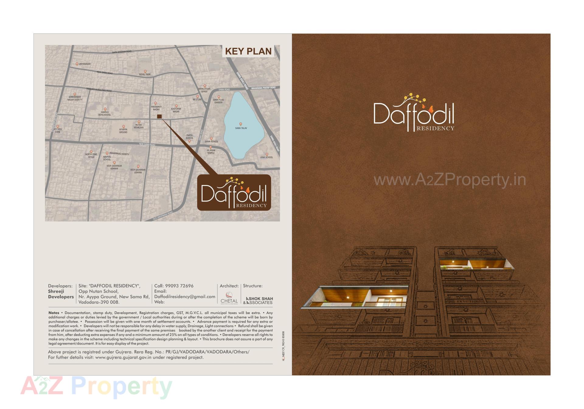  of real estate project Daffodil Residency located at Sama, Vadodara, Gujarat