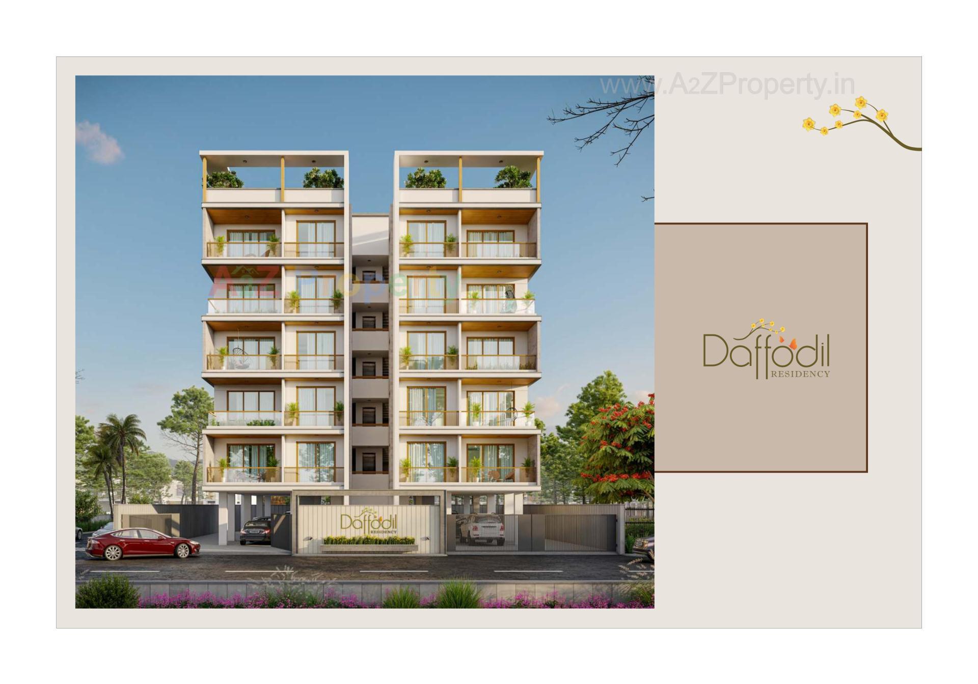 3D Elevation of real estate project Daffodil Residency located at Sama, Vadodara, Gujarat