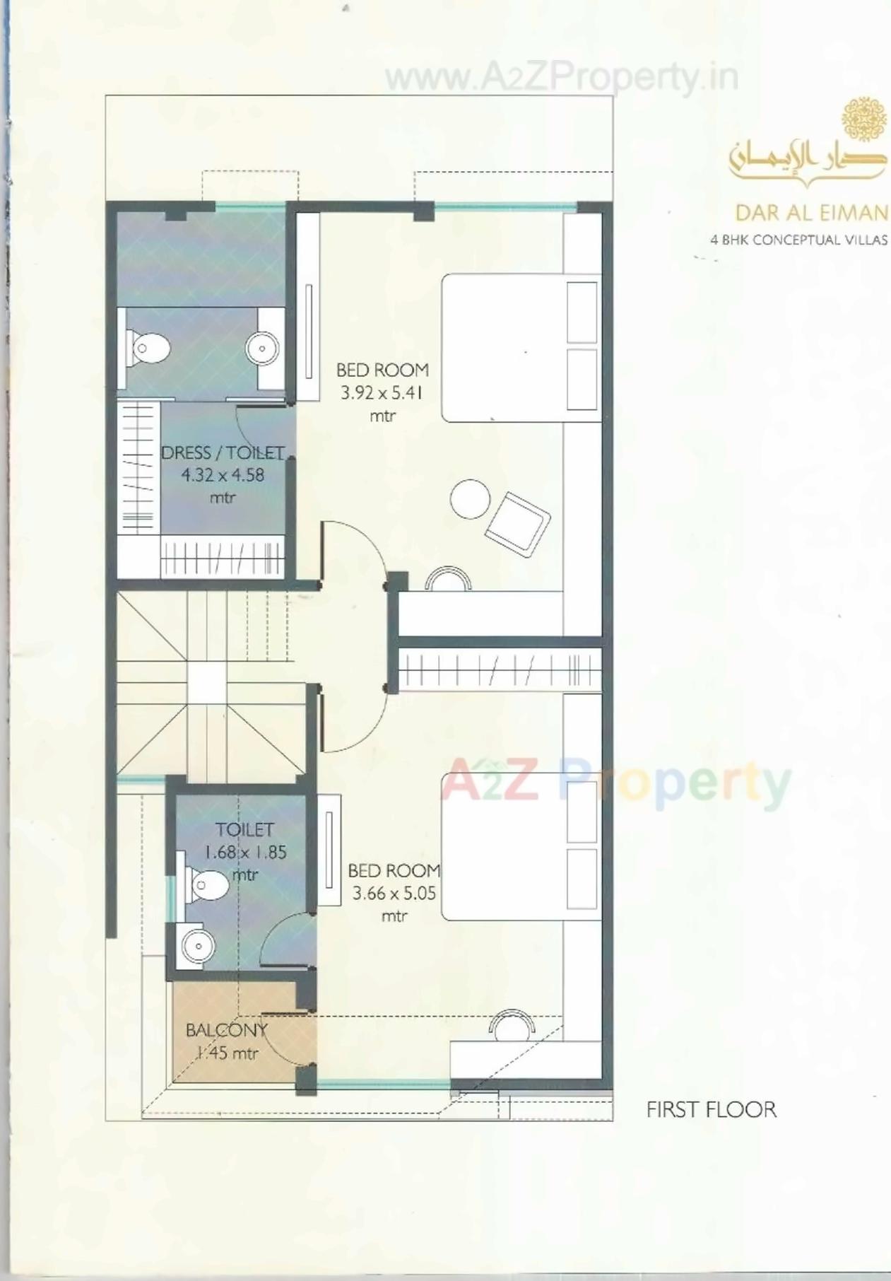Layout of real estate project Dar Al Eiman located at Tandalja, Vadodara, Gujarat