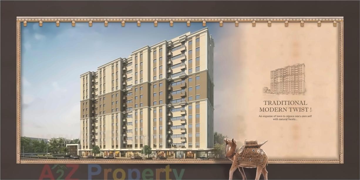 3D Elevation of real estate project Darshanam Aagman located at Danteshwar, Vadodara, Gujarat