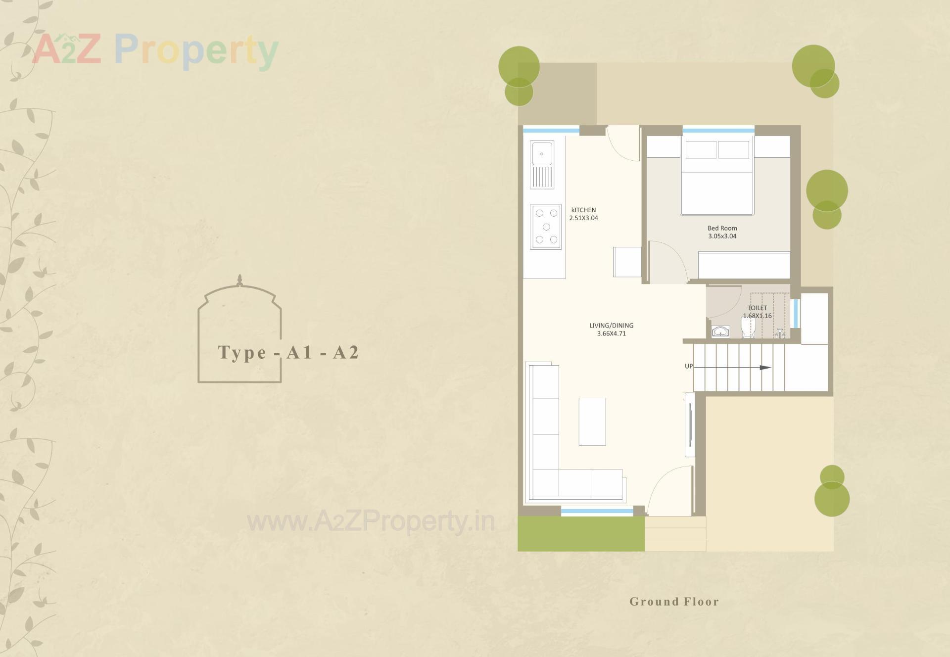 Layout of real estate project Darshanam Aangan located at Tarsali, Vadodara, Gujarat