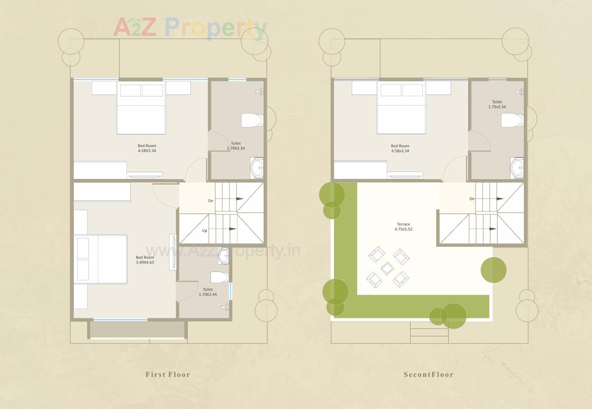 Layout of real estate project Darshanam Aangan located at Tarsali, Vadodara, Gujarat