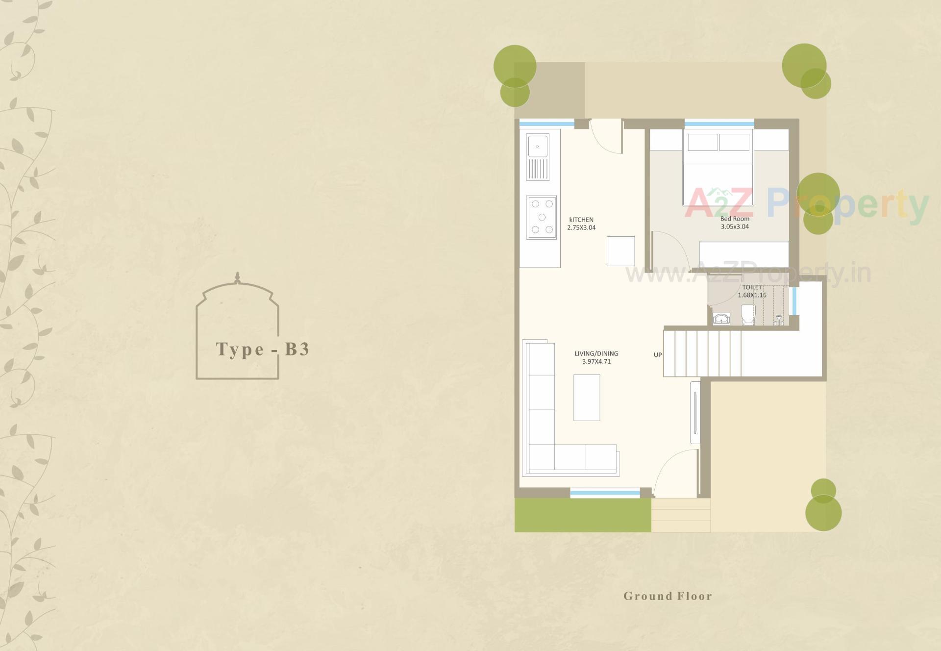 Layout of real estate project Darshanam Aangan located at Tarsali, Vadodara, Gujarat