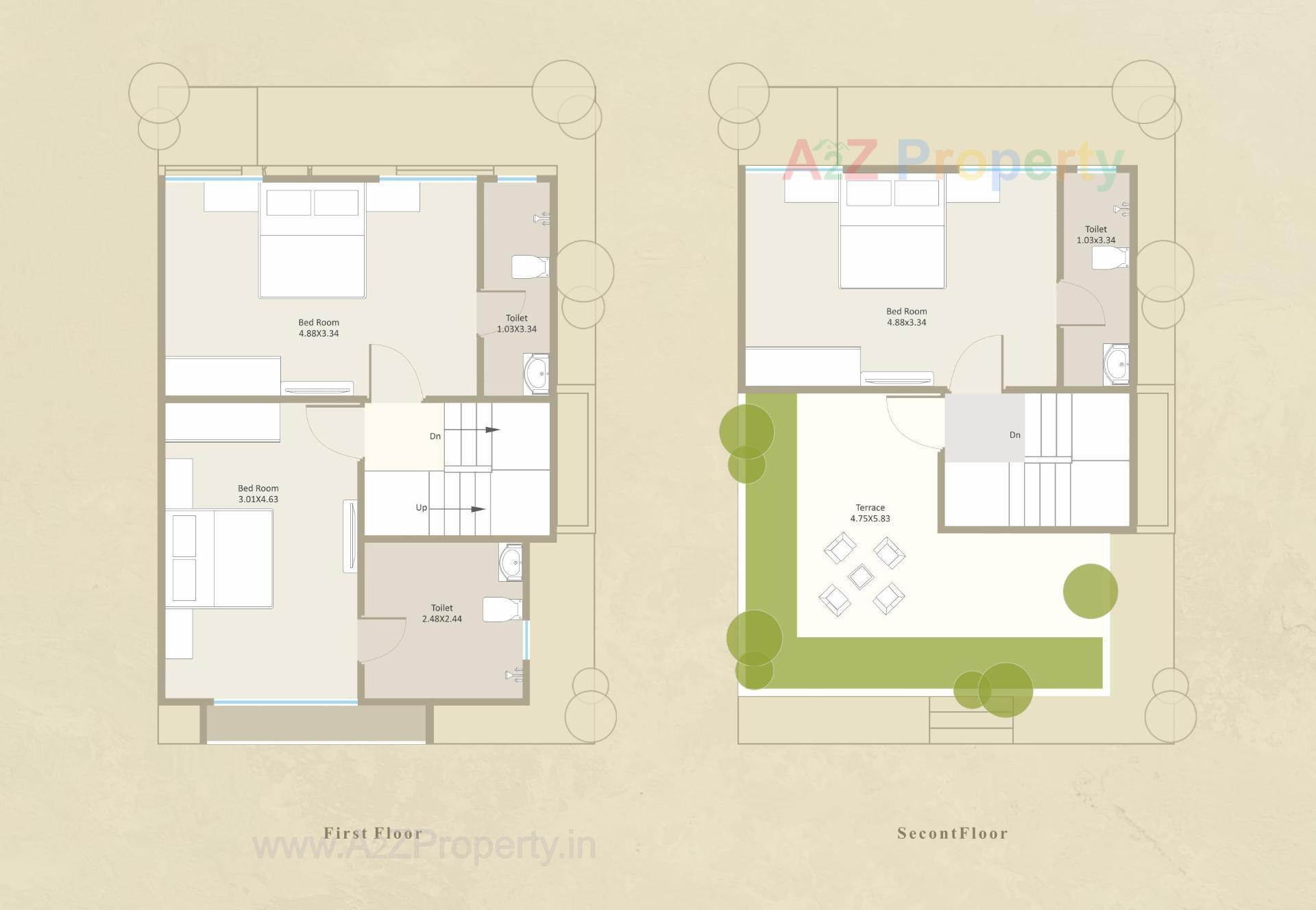 Layout of real estate project Darshanam Aangan located at Tarsali, Vadodara, Gujarat