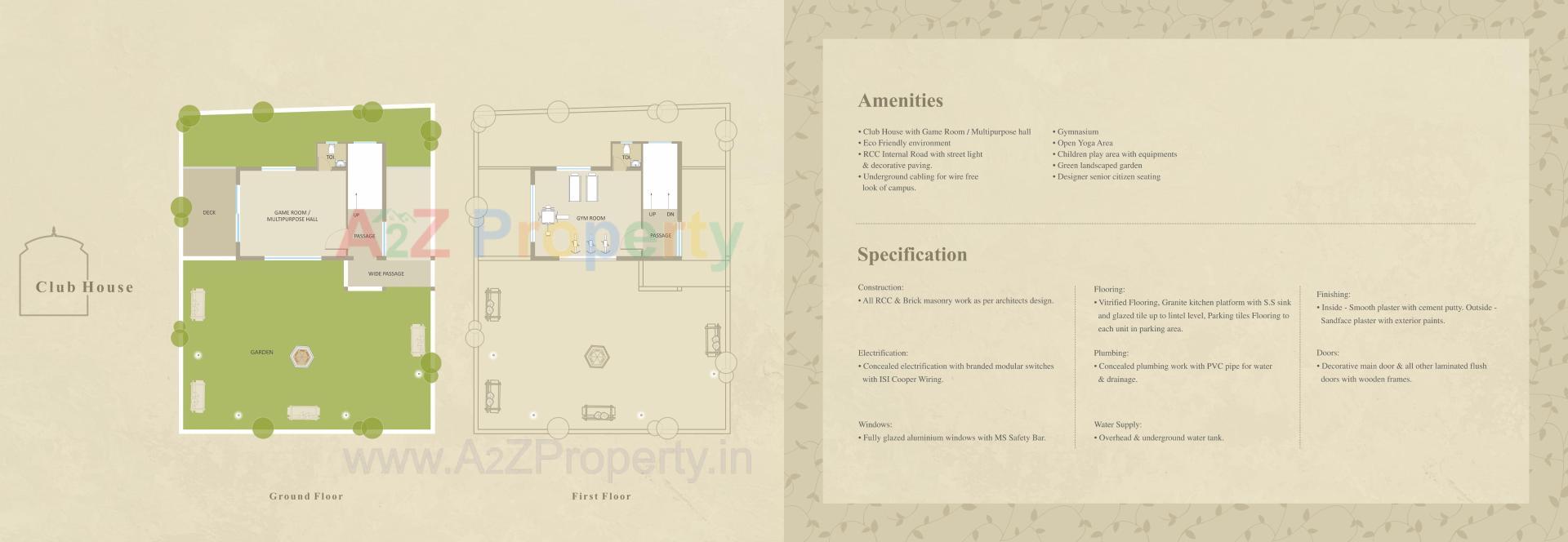 Layout of real estate project Darshanam Aangan located at Tarsali, Vadodara, Gujarat