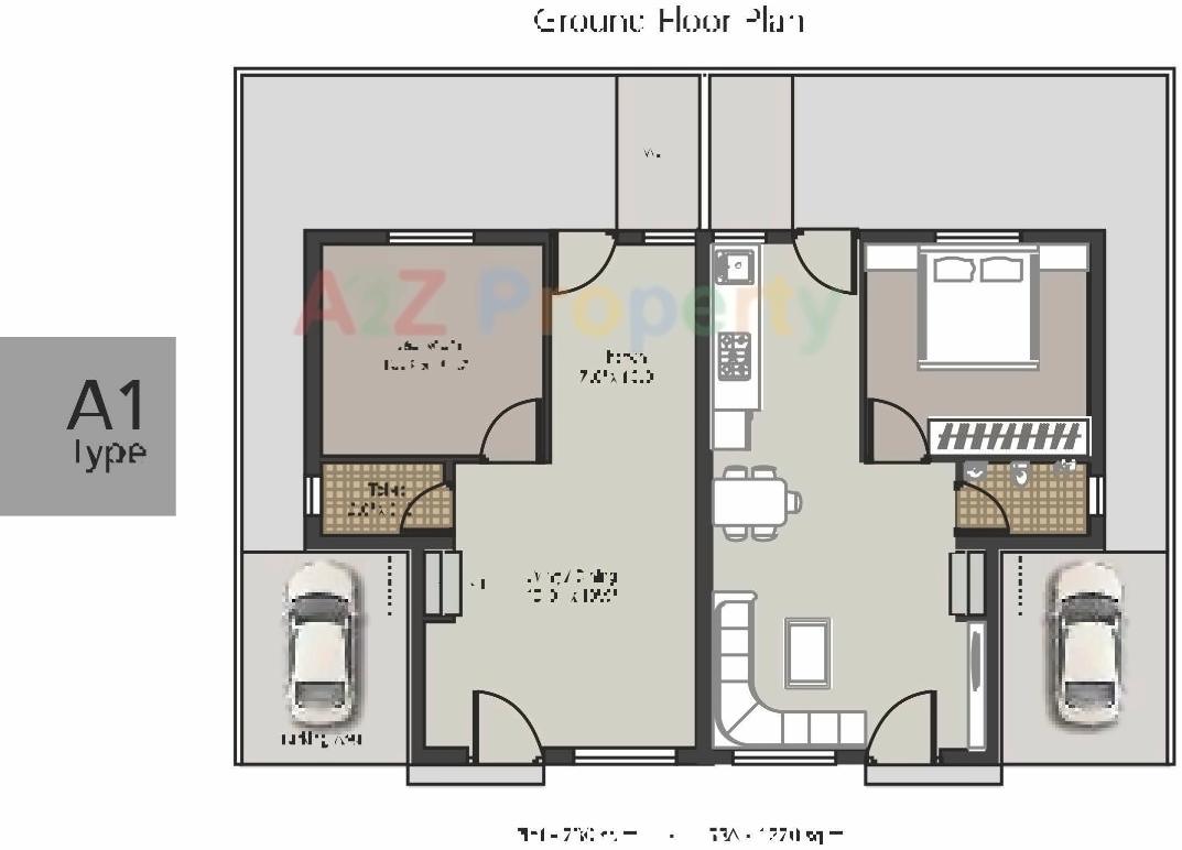 Layout of real estate project Darshanam Antilia located at Kapurai, Vadodara, Gujarat