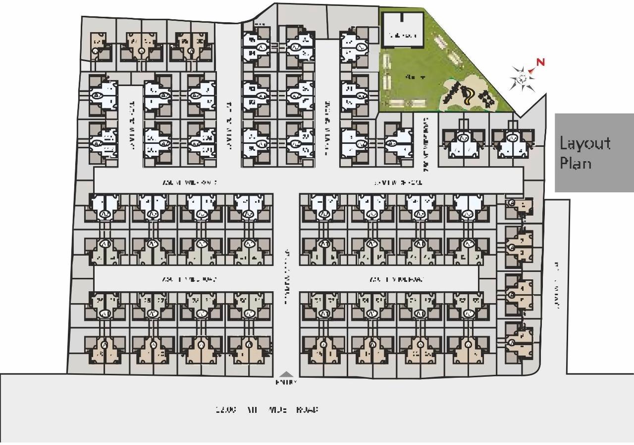 Layout of real estate project Darshanam Antilia located at Kapurai, Vadodara, Gujarat