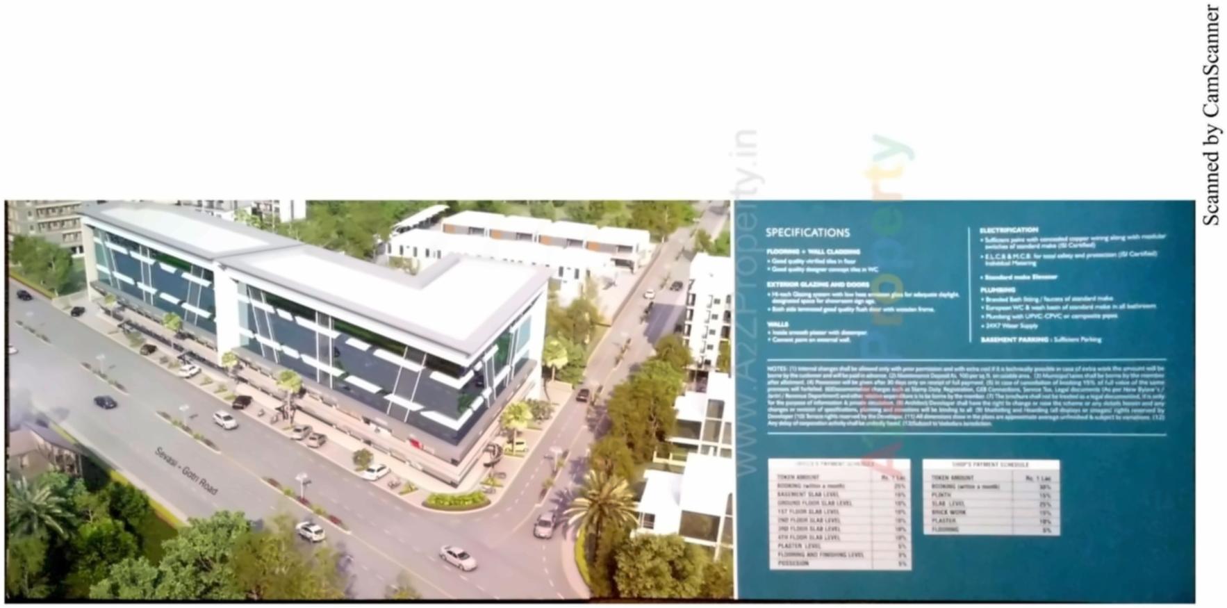 Layout of real estate project Darshanam Arise located at Gotri, Vadodara, Gujarat