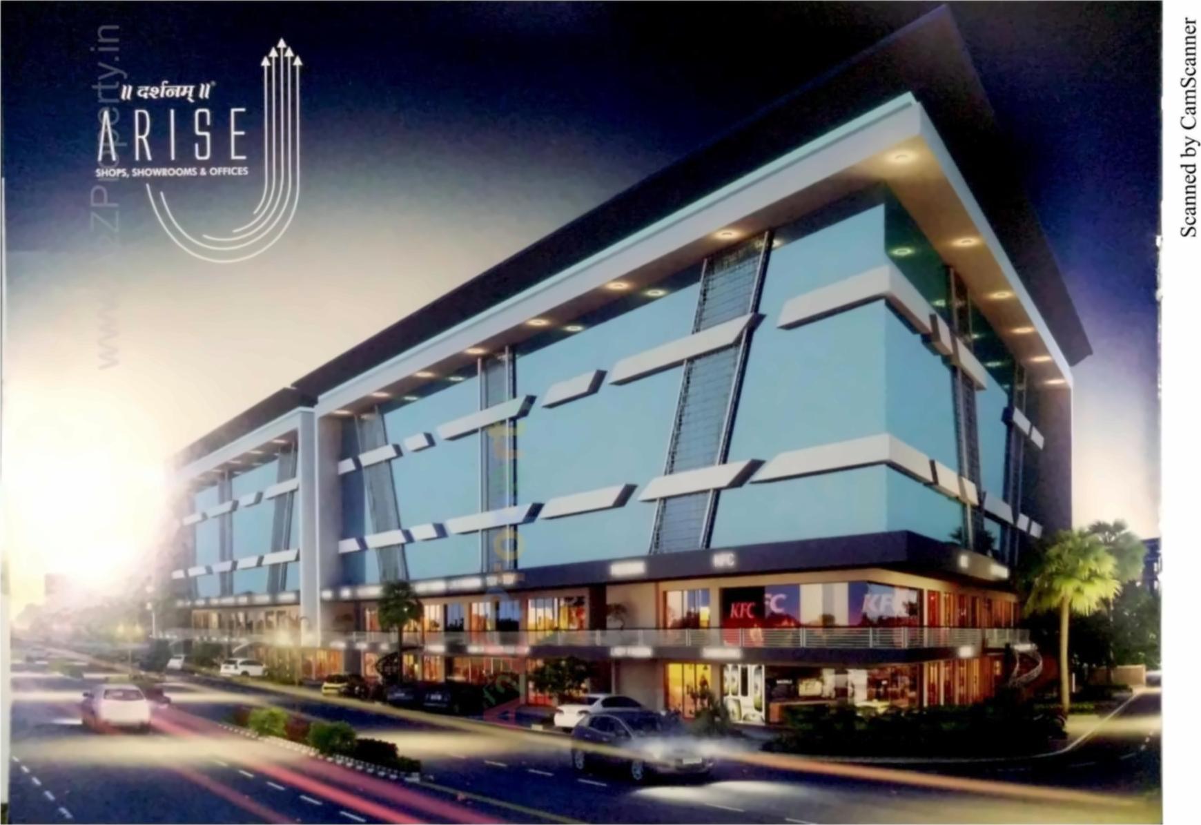 3D Elevation of real estate project Darshanam Arise located at Gotri, Vadodara, Gujarat