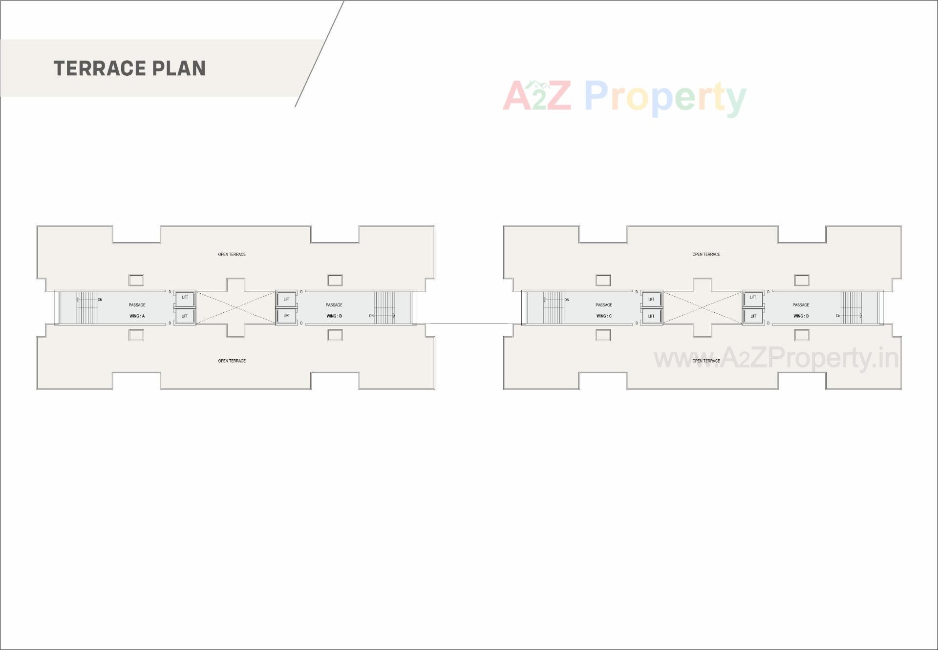 Layout of real estate project Darshanam Atrium located at Vadodara, Vadodara, Gujarat