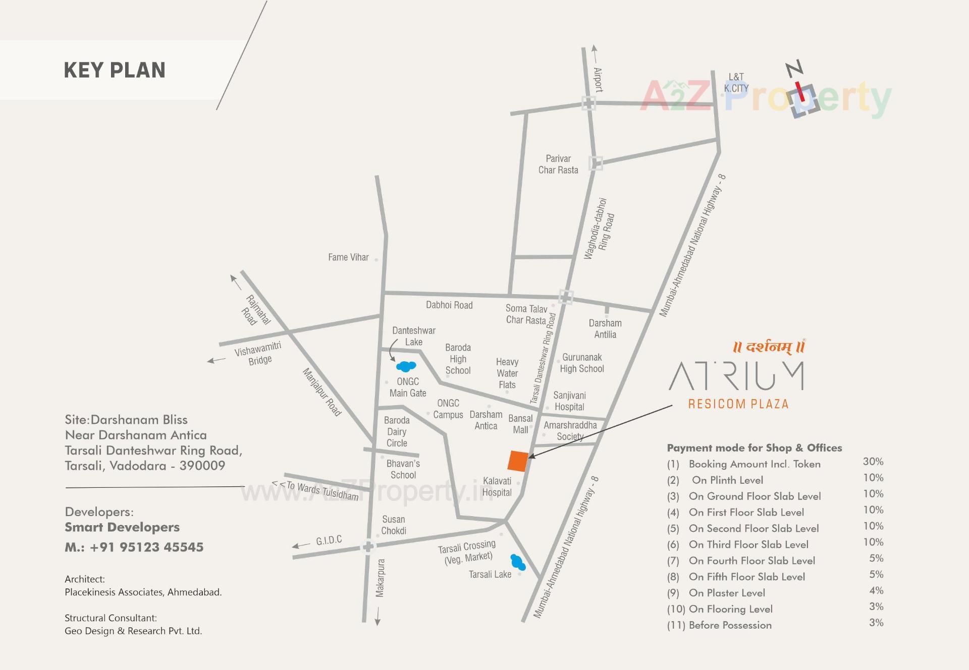  of real estate project Darshanam Atrium located at Vadodara, Vadodara, Gujarat