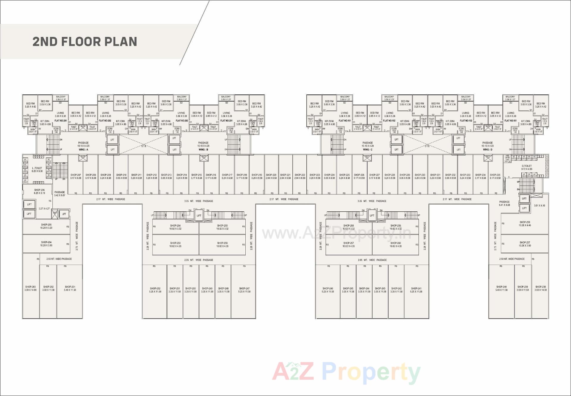 Layout of real estate project Darshanam Atrium located at Vadodara, Vadodara, Gujarat
