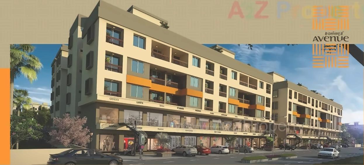 3D Elevation of real estate project Darshanam Avenue located at Kasba, Vadodara, Gujarat
