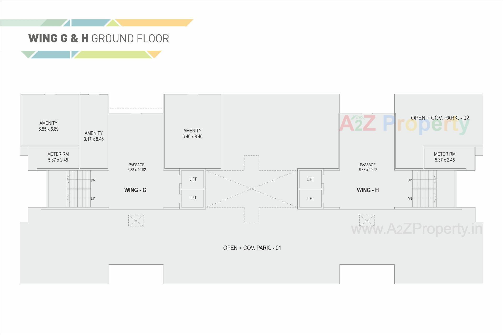 Layout of real estate project Darshanam Bliss located at Vadodara, Vadodara, Gujarat
