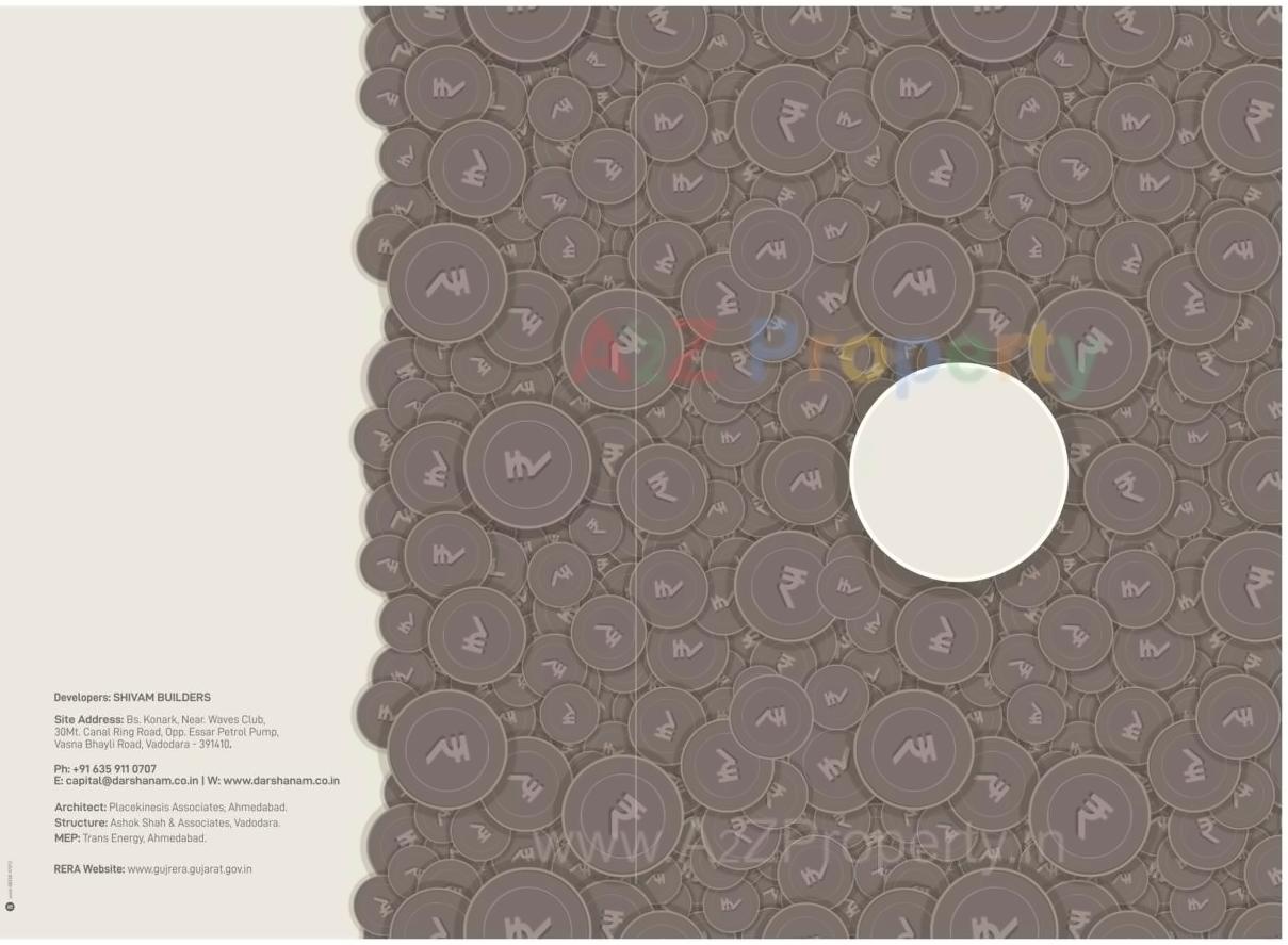  of real estate project Darshanam Capital located at Bhayali, Vadodara, Gujarat