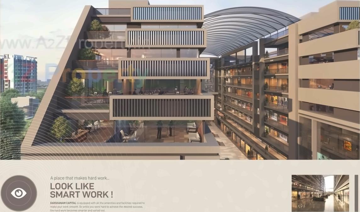 3D Elevation of real estate project Darshanam Capital located at Bhayali, Vadodara, Gujarat