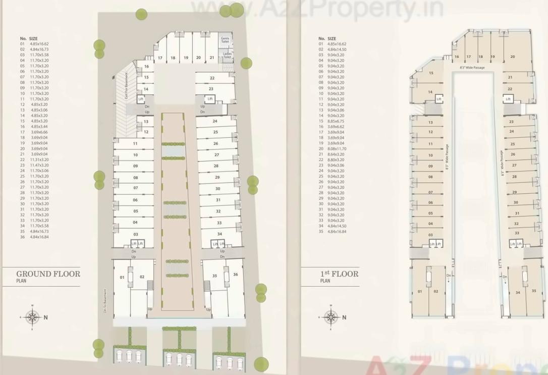 Layout of real estate project Darshanam Capital located at Bhayali, Vadodara, Gujarat