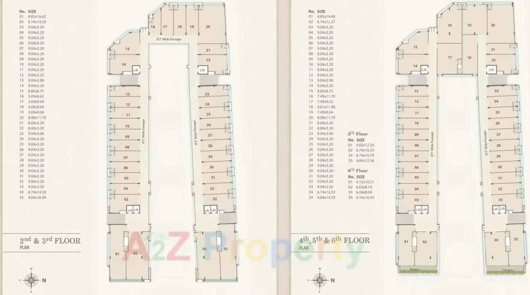 Layout of real estate project Darshanam Capital located at Bhayali, Vadodara, Gujarat