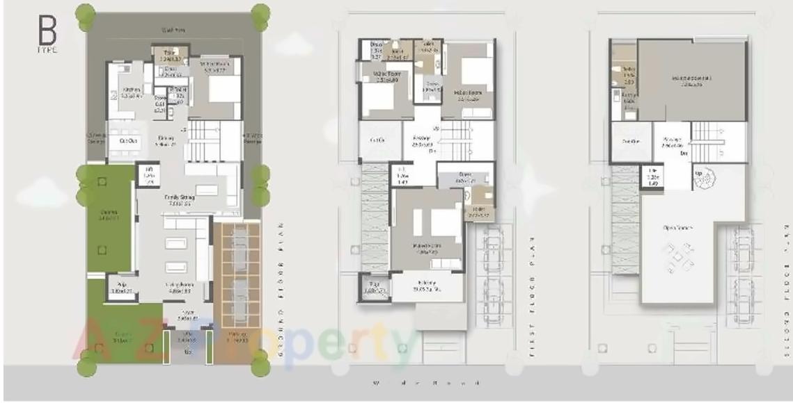 Layout of real estate project Darshanam Celestial located at Bhayli, Vadodara, Gujarat