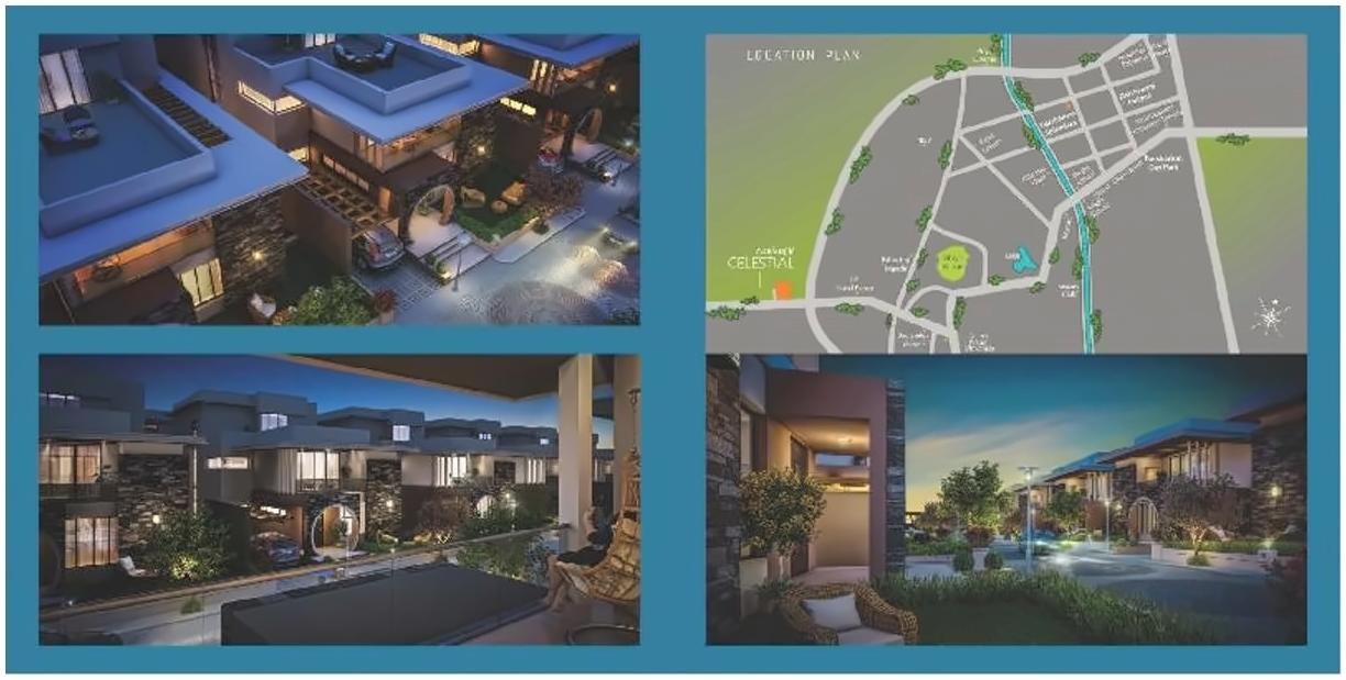 3D Elevation of real estate project Darshanam Celestial located at Bhayli, Vadodara, Gujarat