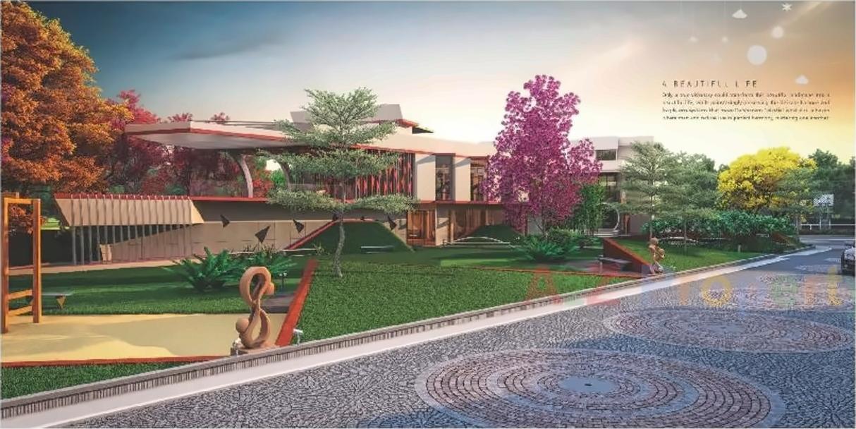 3D Elevation of real estate project Darshanam Celestial located at Bhayli, Vadodara, Gujarat