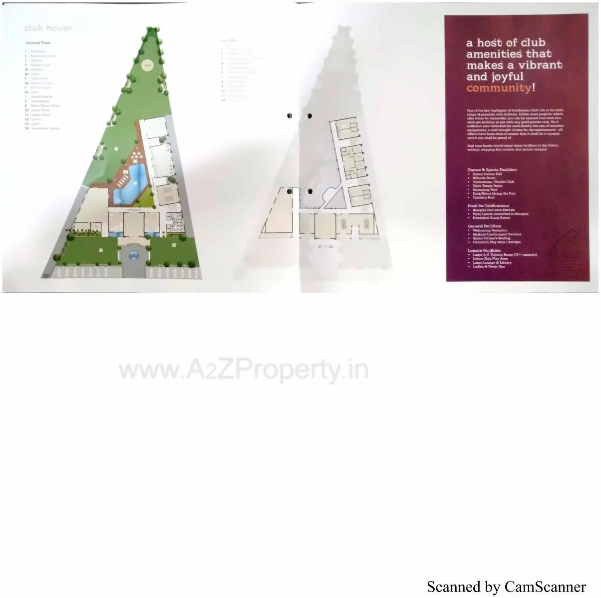 Layout of real estate project Darshanam Club Life located at Gorva, Vadodara, Gujarat