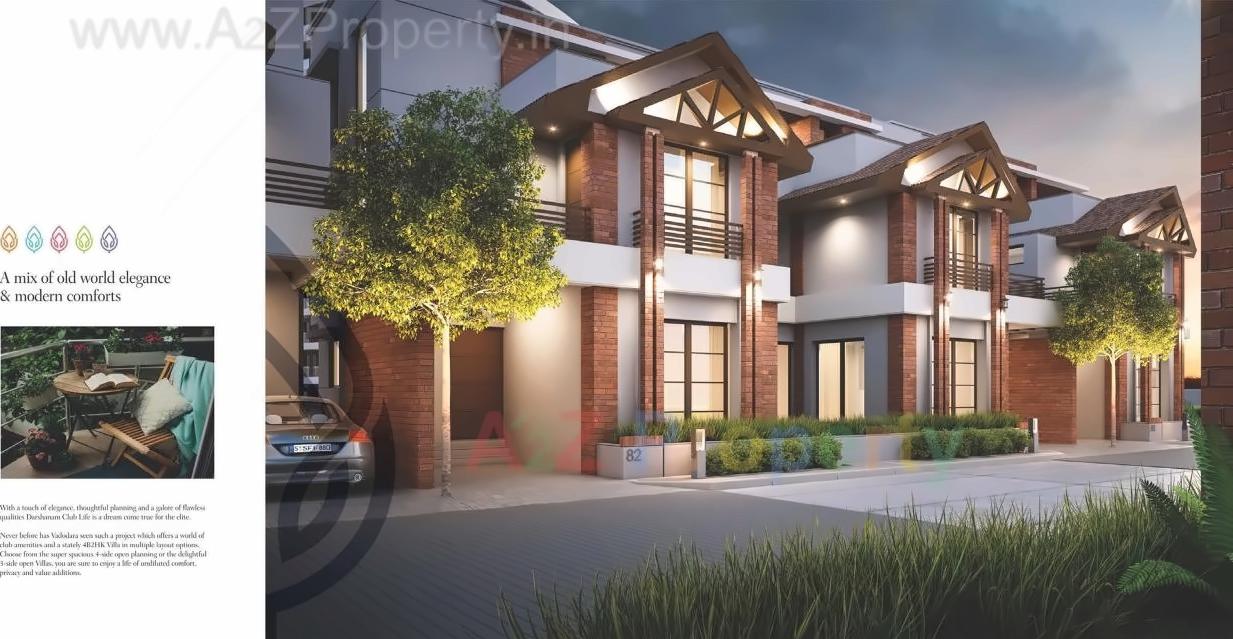 3D Elevation of real estate project Darshanam Clublife located at Gorva, Vadodara, Gujarat