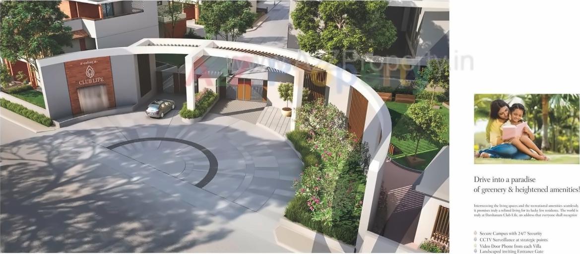 3D Elevation of real estate project Darshanam Clublife located at Gorva, Vadodara, Gujarat