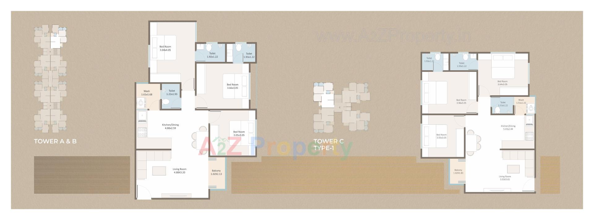 Layout of real estate project Darshanam Crest located at Tarsali, Vadodara, Gujarat