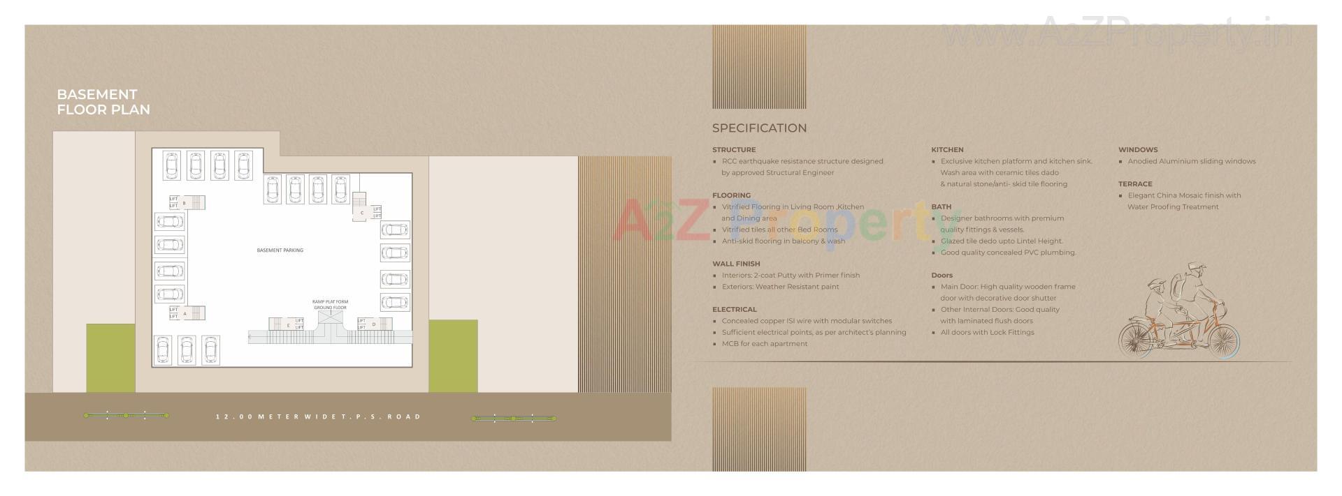 Layout of real estate project Darshanam Crest located at Tarsali, Vadodara, Gujarat