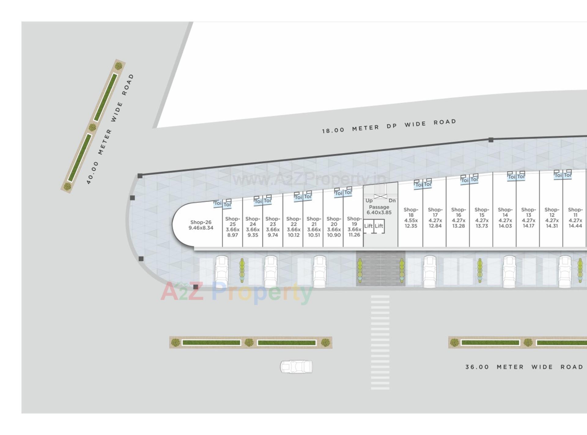 Layout of real estate project Darshanam Crossroad located at Danteshwar, Vadodara, Gujarat