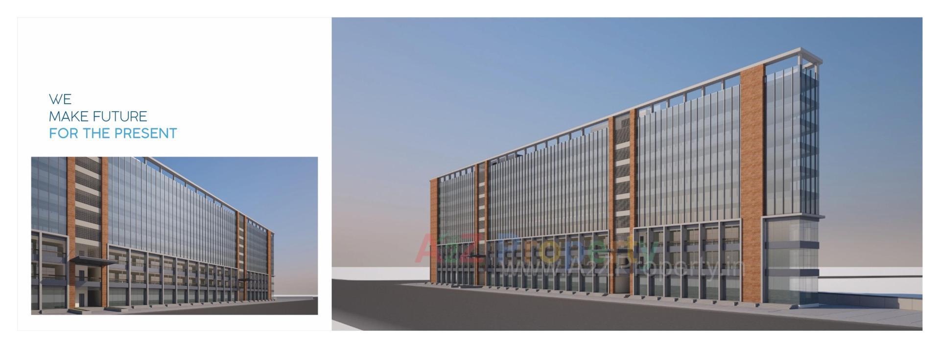 3D Elevation of real estate project Darshanam Crossroad located at Danteshwar, Vadodara, Gujarat