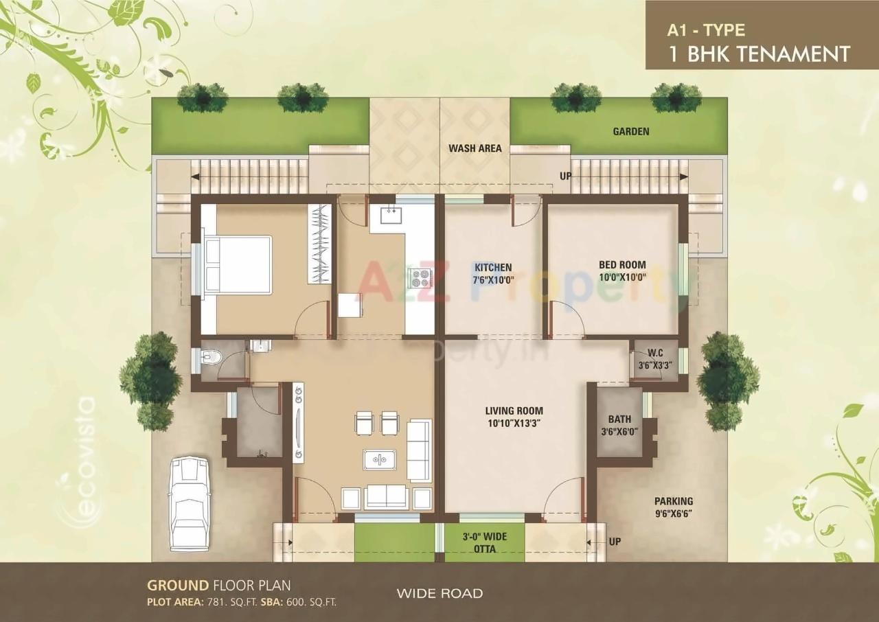 Layout of real estate project Darshanam Ecovista located at Tarsali, Vadodara, Gujarat