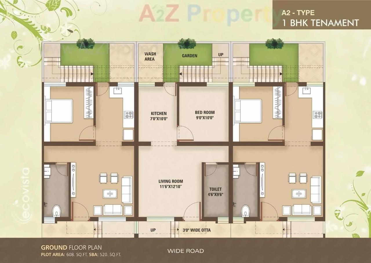 Layout of real estate project Darshanam Ecovista located at Tarsali, Vadodara, Gujarat
