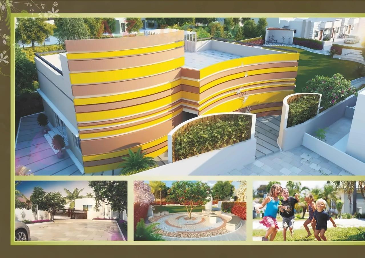 3D Elevation of real estate project Darshanam Ecovista located at Tarsali, Vadodara, Gujarat