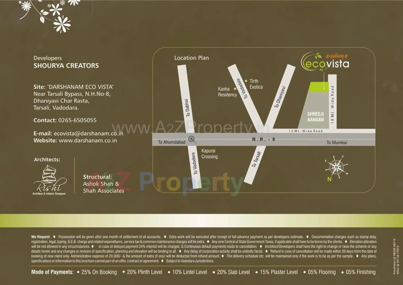  of real estate project Darshanam Ecovista located at Tarsali, Vadodara, Gujarat