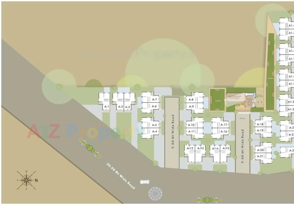 Layout of real estate project Darshanam Exotica Ii located at Undera, Vadodara, Gujarat