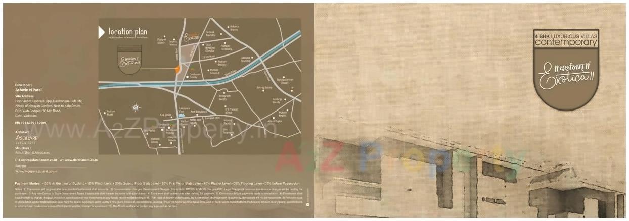  of real estate project Darshanam Exotica Ii located at Undera, Vadodara, Gujarat