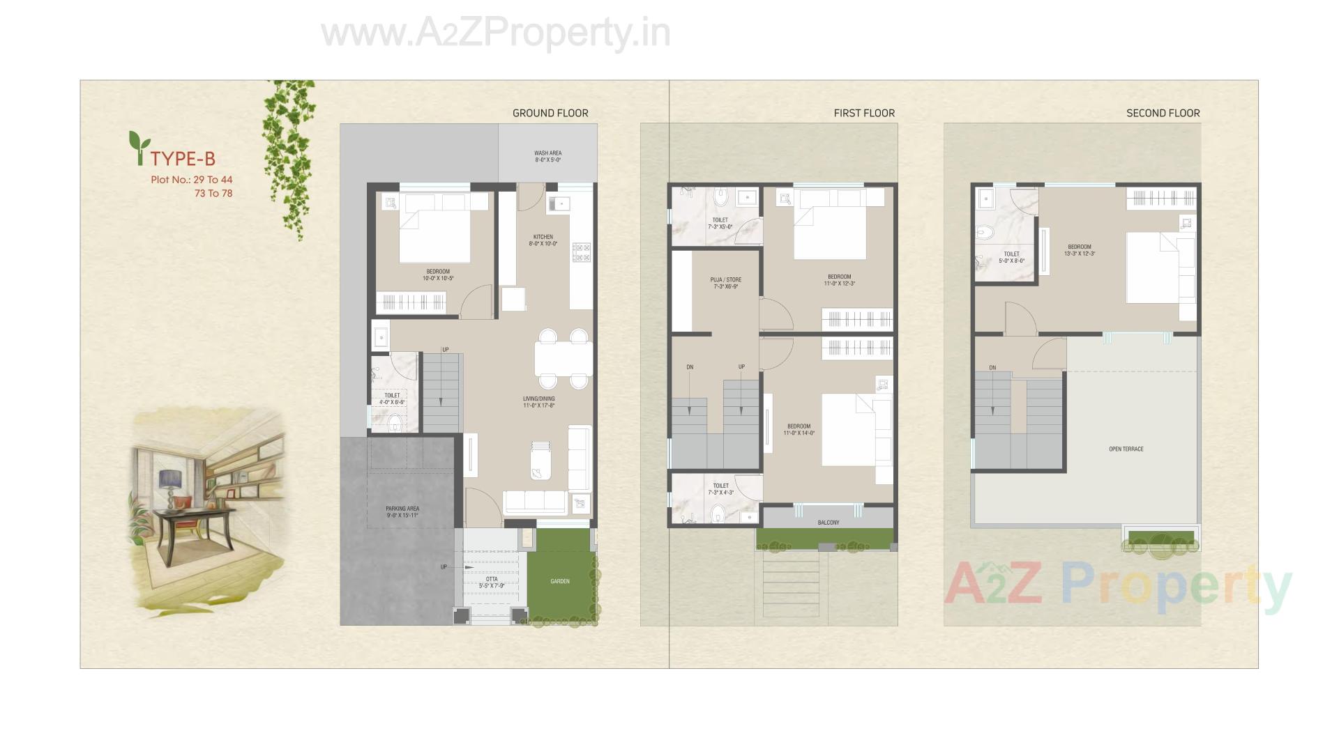 Layout of real estate project Darshanam Garden City located at Maneja, Vadodara, Gujarat