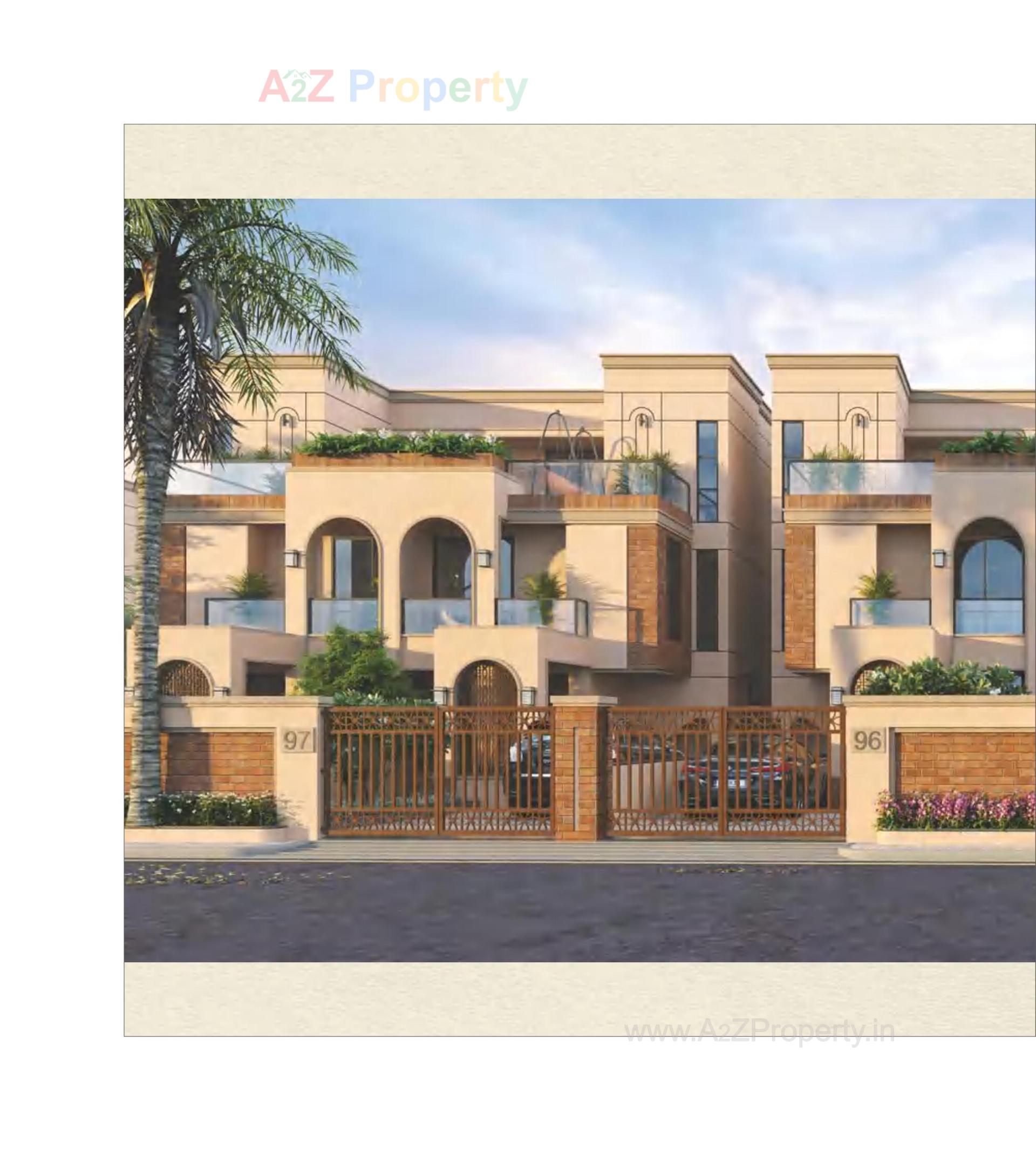3D Elevation of real estate project Darshanam Garden City located at Maneja, Vadodara, Gujarat