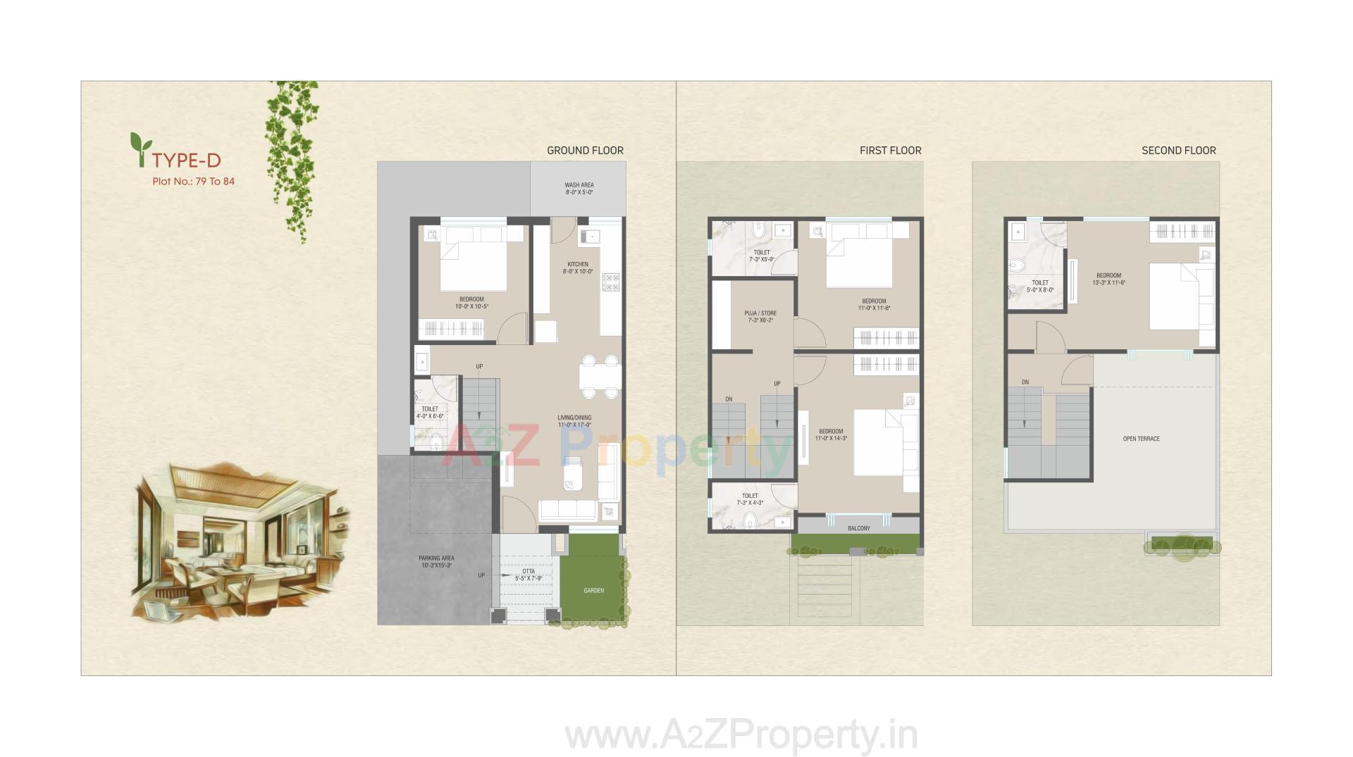 Layout of real estate project Darshanam Garden City located at Maneja, Vadodara, Gujarat